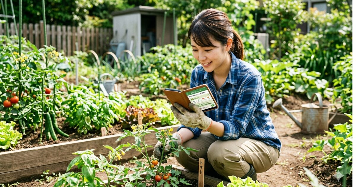 家庭菜園カレンダー初心者が使いやすいスケジュールアプリ特集のイメージ図