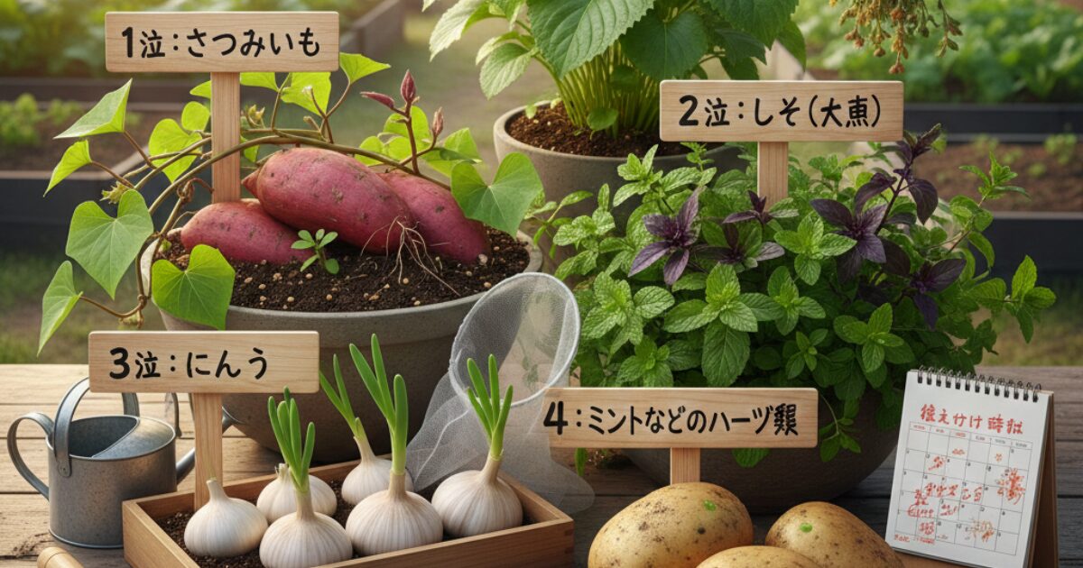 ほったらかしで収穫できる野菜ランキング