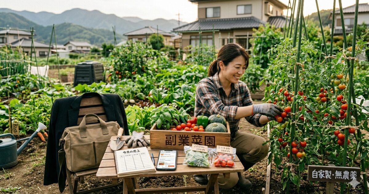 家庭菜園で副業で稼ぐために知っておくべき知識のイメージ図