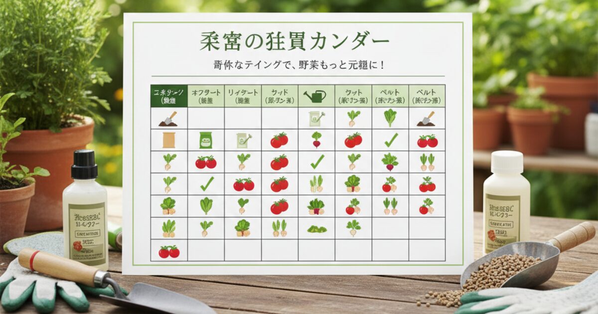 野菜のスケジュール