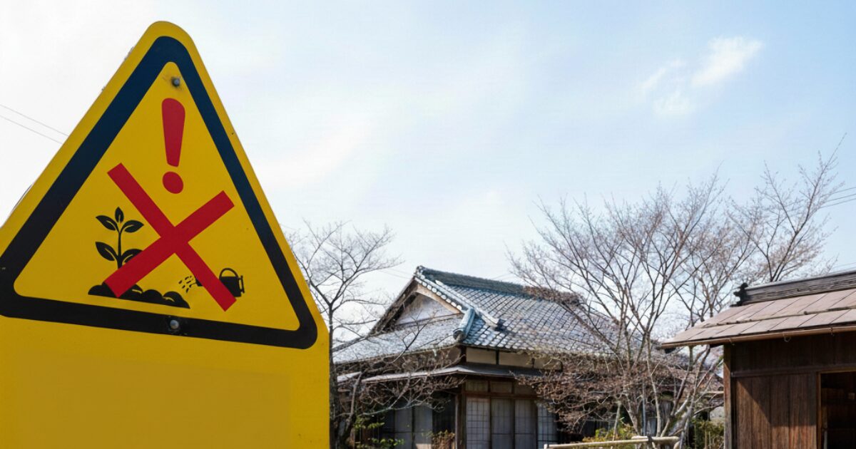 注意の看板のイメージ図