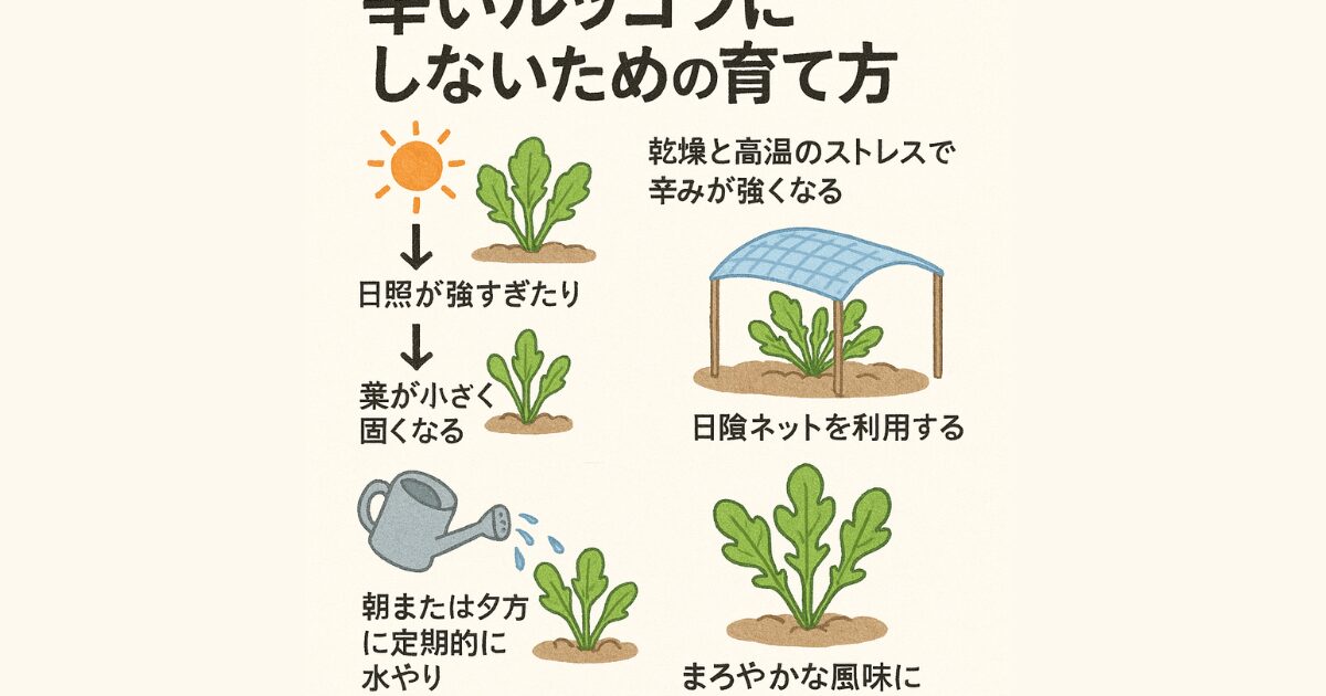 ルッコラの図解