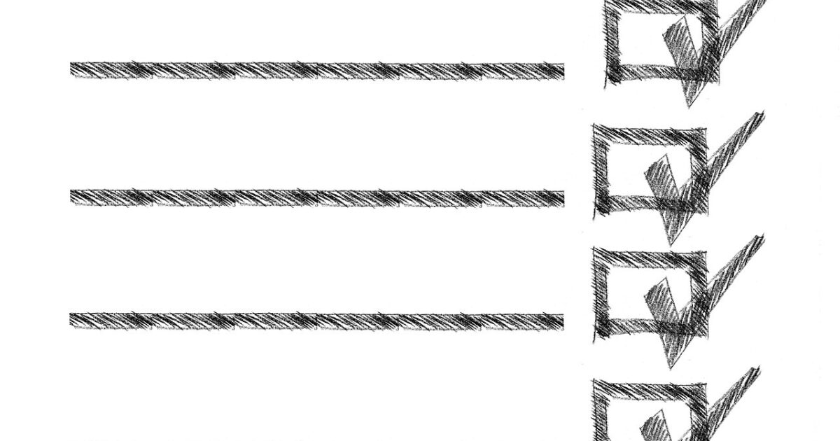 チェックリストのイメージ図