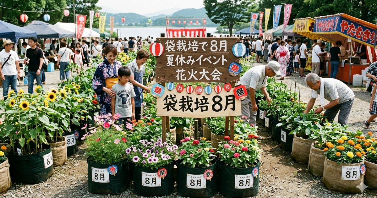 8月のイベントお祭りのイメージ図