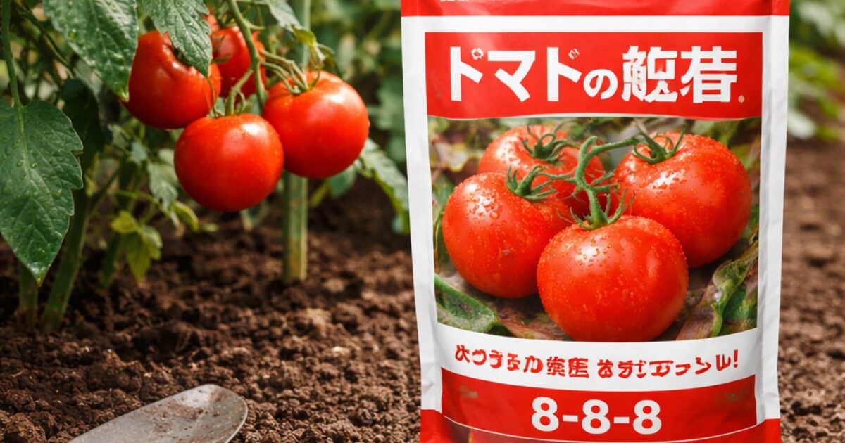 トマトの肥料のイメージ図