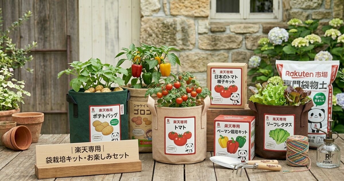 楽天の袋栽培キットのイメージ図