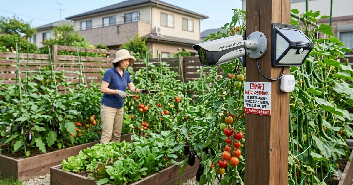 家庭菜園で盗まれる|トラブルを防止するイメージ図