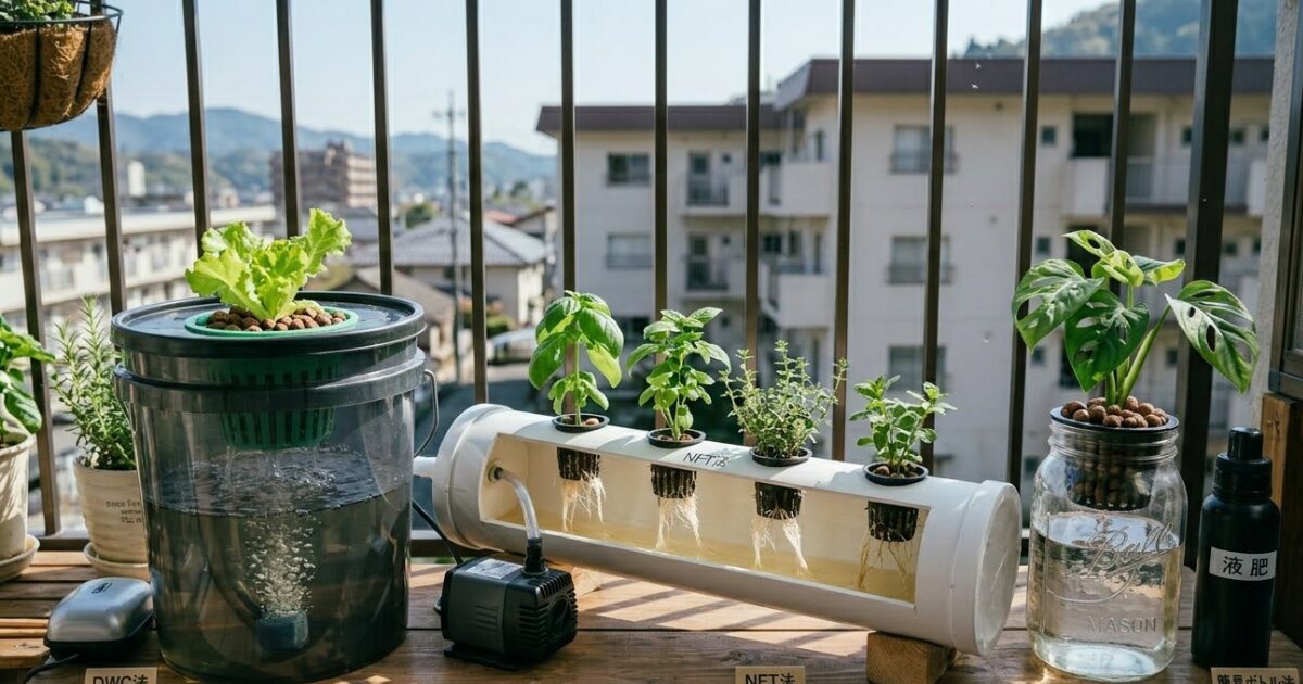 水耕栽培の容器のイメージ図