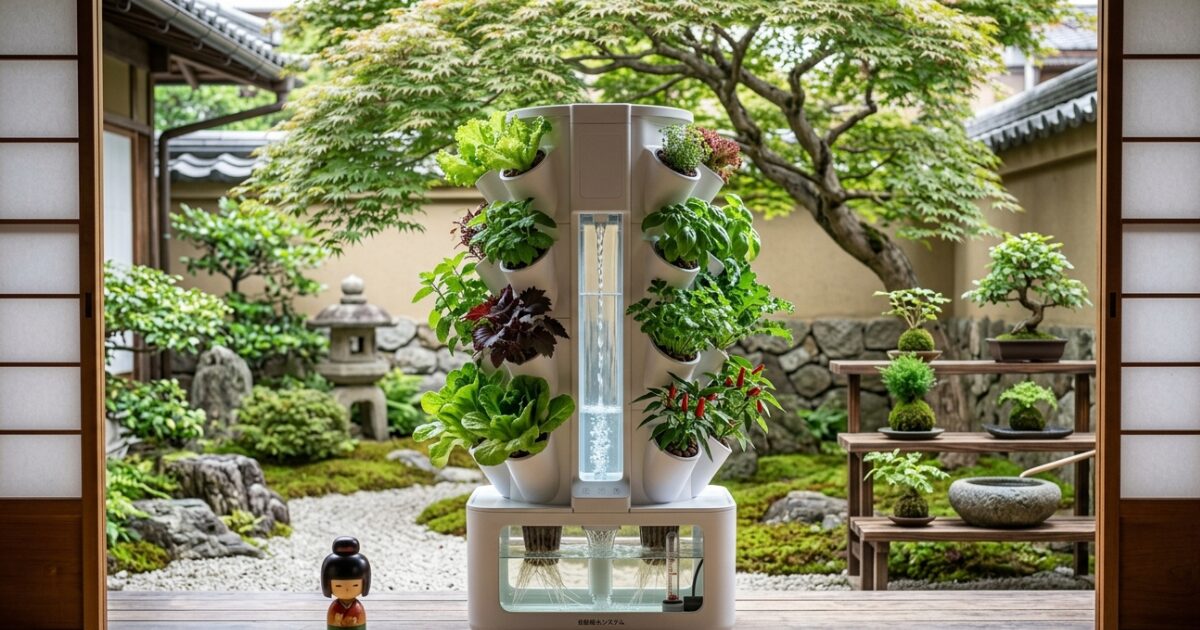 水耕タワーのイメージ図