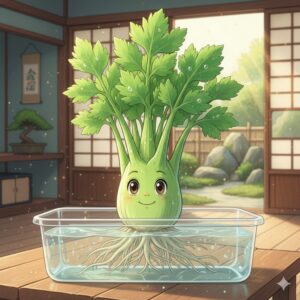 【水耕栽培】セロリの育て方完全ガイド！再生栽培から長持ちさせる管理のコツと必須知識