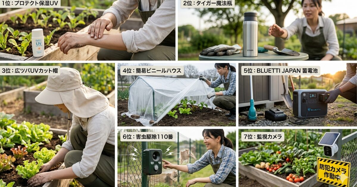 家庭菜園おすすめグッズランキング｜夏・冬・防災対策まで徹底解説
