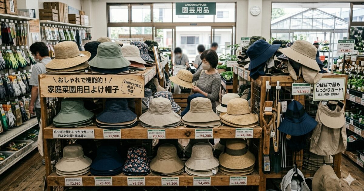 家庭菜園の帽子のイメージ図