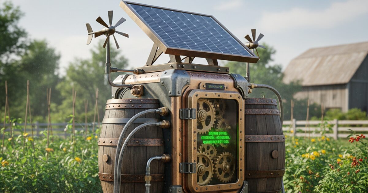 壊れない自動水やり機のイメージ図