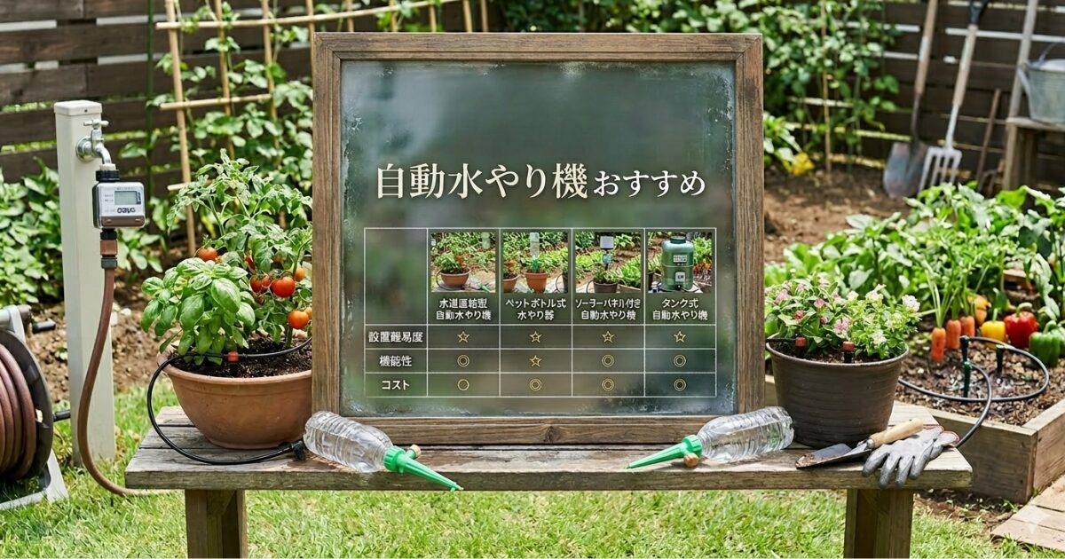 自動水やり機おすすめのイメージ図