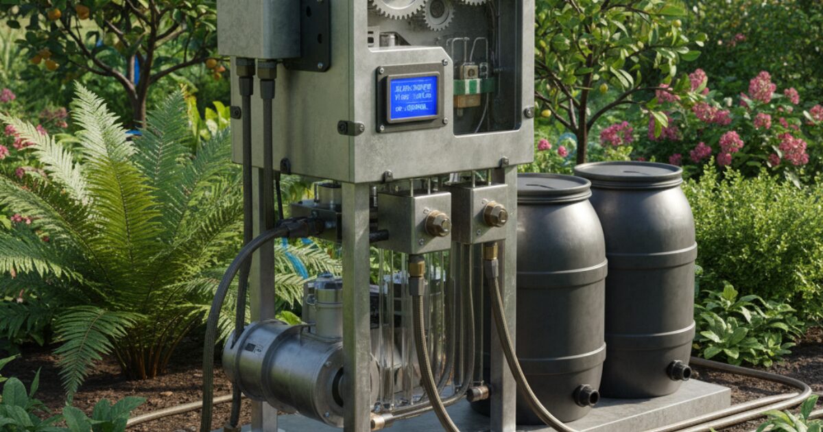 壊れにくい自動水やり機のイメージ図