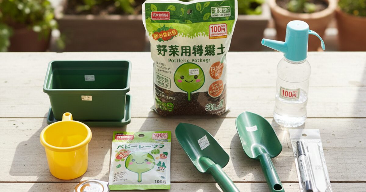 100均で買える家庭菜園グッズ